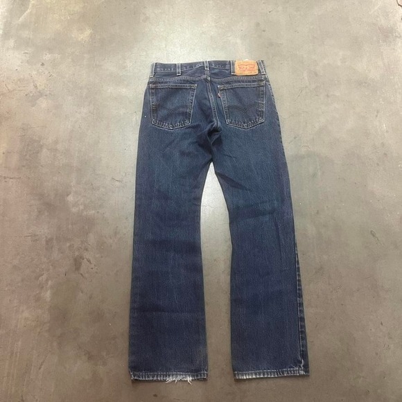 Levi's 517 dark wash men's bootcut jeans skater wide leg 32 - Picture 1 of 6